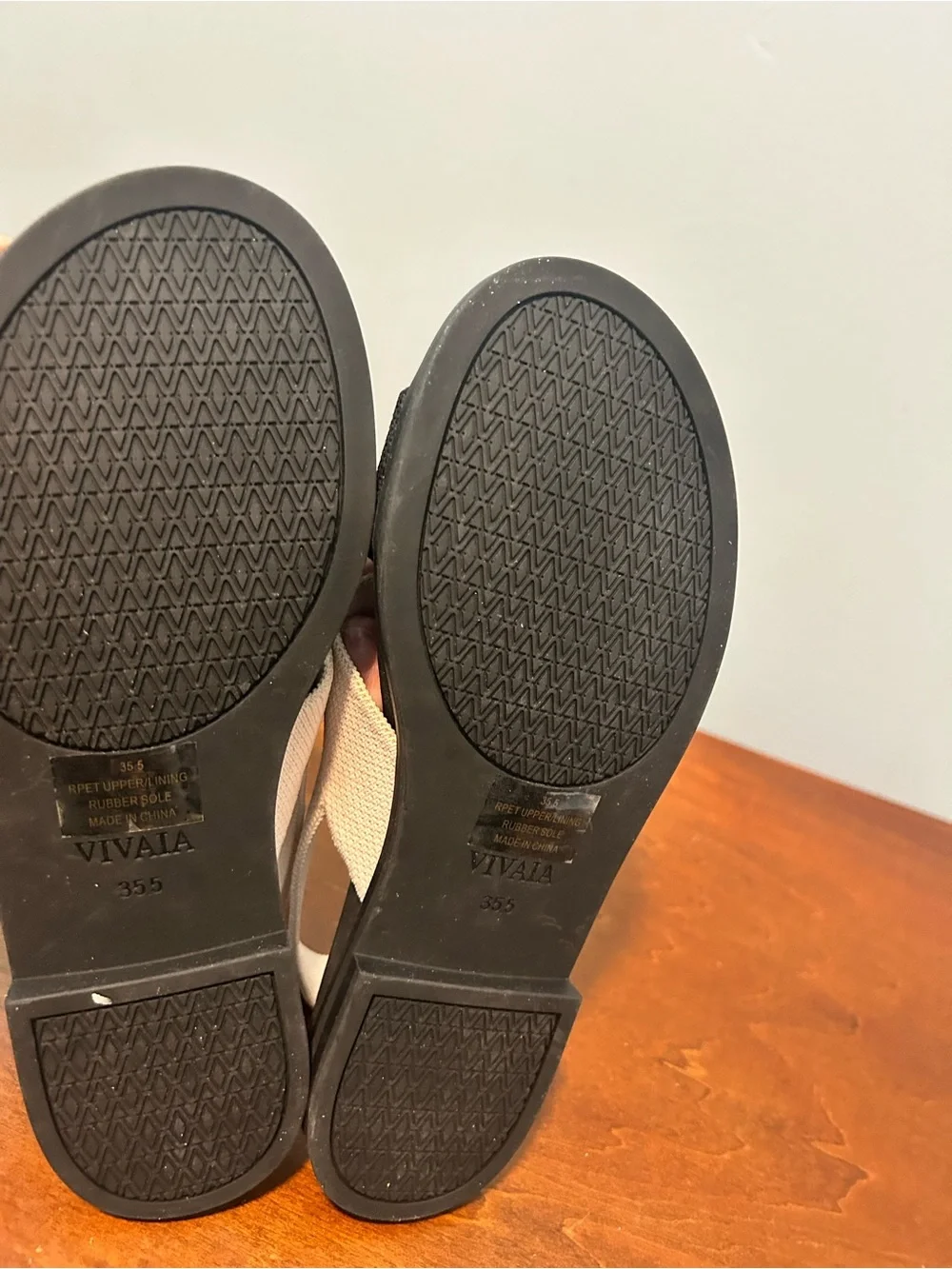 VIVAIA Arch Pro Adapt all comfort Stretch Black & Cream Women's Sandals size 5.5 - Picture 10 of 10